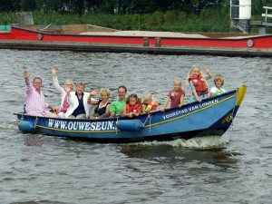 Kinderuitje op het Van Haringxmakanaal 